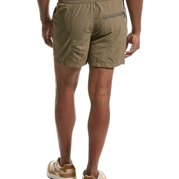 Alex Mill Straight Leg Nylon Utility Shorts Olive Green Medium NWT - Picture 4 of 4